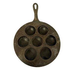 Griswold 963 Model 31 Aebleskiver Cast Iron Round Pan Cookware Vintage Rare